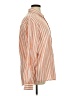 H&M Stripes Orange Long Sleeve Button-Down Shirt Size XL - photo 4