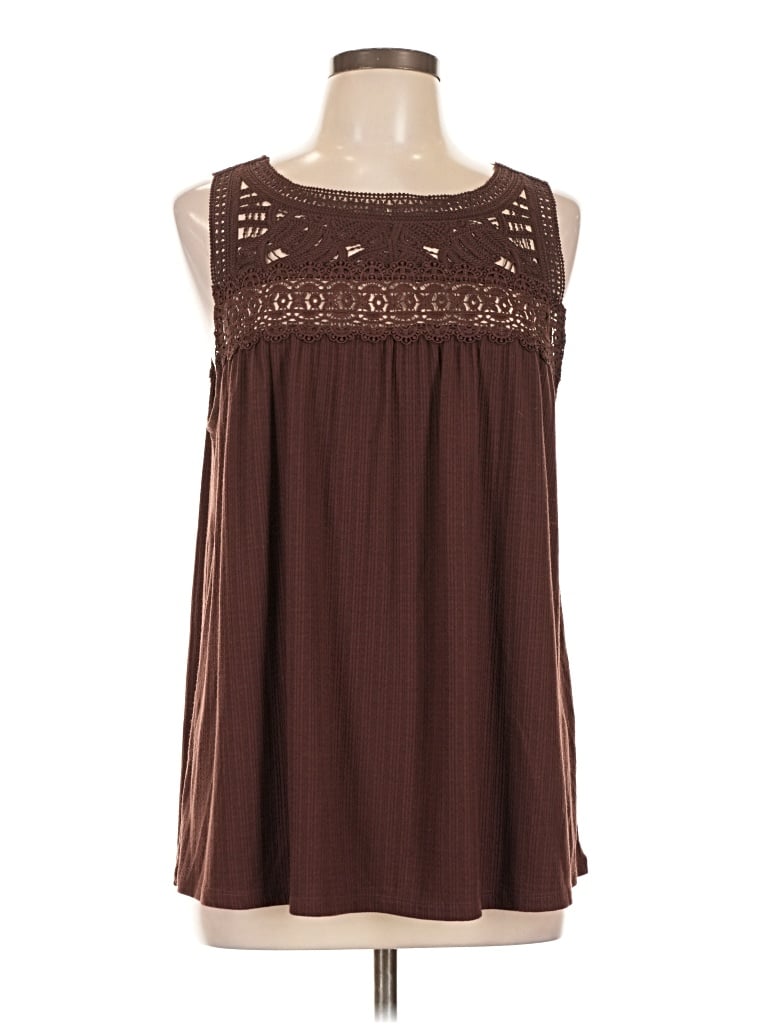 Pre-owned Torrid Sleeveless Blouse In Brown