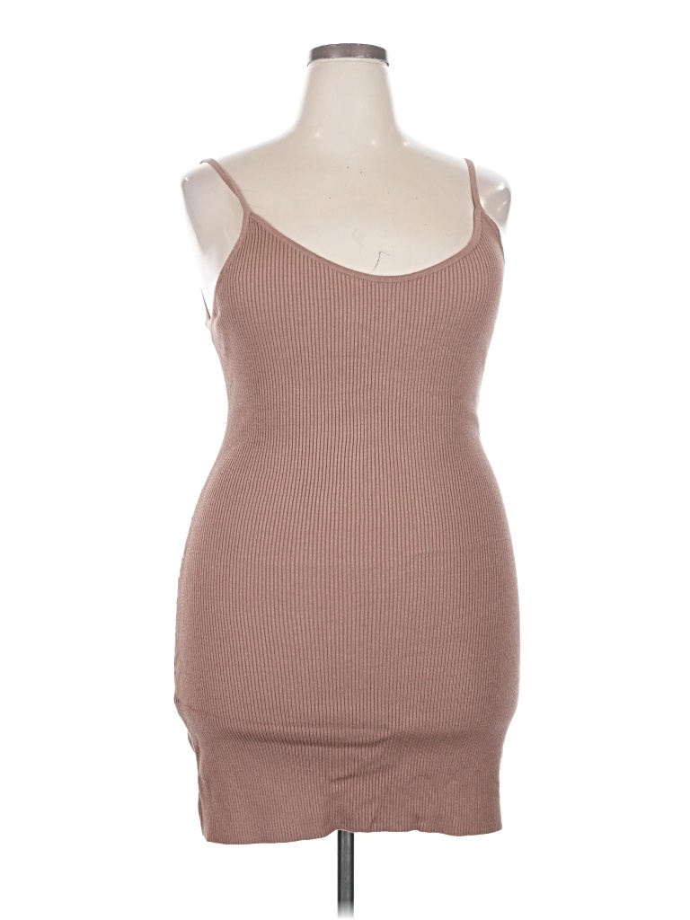 Pre-owned Rsq Casual Dress In Brown