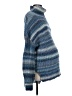 Hatch 100% Acrylic Stripes Blue Turtleneck Sweater Size Sm Maternity (1) - photo 4