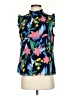 J.Crew Factory Store 100% Polyester Blue Sleeveless Blouse Size 2 - photo 1