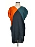 PAN Color Block Teal Casual Dress Size S - photo 1