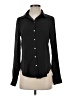 H&M 100% Polyester Black Long Sleeve Blouse Size 2 - photo 1