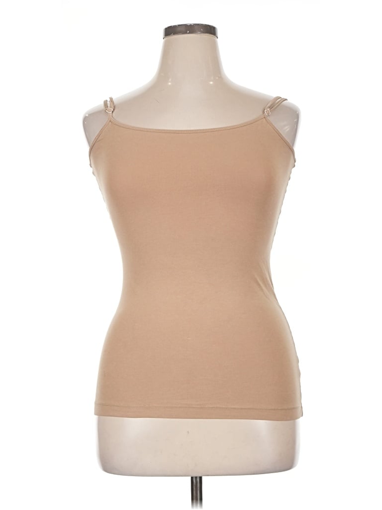 Pre-owned 14th & Union Tank Top Tan Strapless Neckline Tops