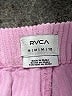 RVCA 100% Cotton Chevron-herringbone Pink Shorts Size M - photo 3