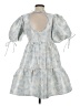 Day + Moon 100% Polyester Blue Casual Dress Size S - photo 2