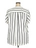 Torrid 100% Polyester Stripes Ivory Short Sleeve Blouse Size 2X Plus (2) - photo 2
