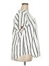 Torrid 100% Polyester Stripes Ivory Short Sleeve Blouse Size 2X Plus (2) - photo 4