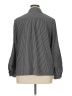 Notations Stripes Gray Long Sleeve Blouse Size XL - photo 2