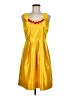 Miss Sixty 100% Polyester Color Block Yellow Cocktail Dress Size 6 - photo 1