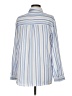 Unbranded 100% Polyester Stripes Blue Long Sleeve Blouse Size M - photo 2