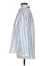 Unbranded 100% Polyester Stripes Blue Long Sleeve Blouse Size M - photo 5