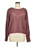 Lucky Brand 100% Acrylic Hearts Burgundy Pullover Sweater Size M - photo 1