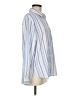 Unbranded 100% Polyester Stripes Blue Long Sleeve Blouse Size M - photo 4