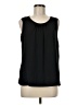 Anne Klein 100% Polyester Black Sleeveless Blouse Size 8 - photo 1