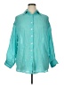 Vitamin A Teal 3/4 Sleeve Button-Down Shirt Size XL (estimated) - photo 1