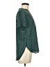 Ann Taylor LOFT 100% Polyester Polka Dots Teal Short Sleeve Blouse Size M - photo 4