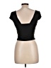 Unbranded Black Short Sleeve Top Size L - photo 2