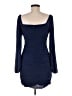 Unbranded Solid Blue Cocktail Dress Size M - photo 2