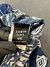 Shein Curve 100% Polyester Paisley Blue Shorts Size 20 Plus (4) - photo 3