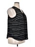 Apt. 9 100% Polyester Black Sleeveless Blouse Size XL - photo 4