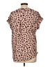 Como Vintage Animal Print Tan Short Sleeve T-Shirt Size L - photo 2