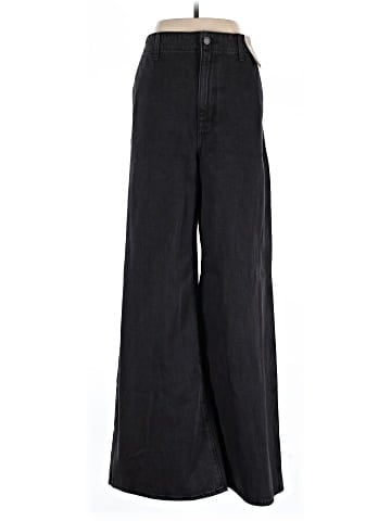 Madewell Wide Sweep Denim Trousers in Bartholomew Wash (view 1)
