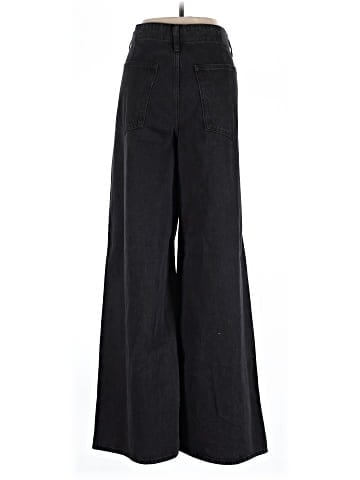Madewell Wide Sweep Denim Trousers in Bartholomew Wash (view 2)