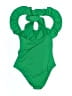 Maje Solid Green One Piece Swimsuit Size 2 - photo 2