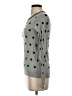 J.Crew Factory Store 100% Cotton Polka Dots Gray Pullover Sweater Size XS - photo 5