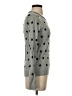 J.Crew Factory Store 100% Cotton Polka Dots Gray Pullover Sweater Size XS - photo 4