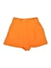 Gianni Bini 100% Polyester Solid Orange Shorts Size 2 - photo 1