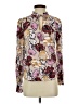 Hinge 100% Viscose Floral Ivory Long Sleeve Blouse Size XS - photo 1