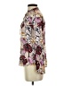 Hinge 100% Viscose Floral Ivory Long Sleeve Blouse Size XS - photo 5