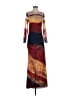 Assorted Brands Graphic Burgundy Casual Dress Size M - photo 1