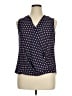 Carolina Belle 100% Polyester Blue Sleeveless Blouse Size XL (estimated) - photo 1
