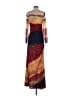 Assorted Brands Graphic Burgundy Casual Dress Size M - photo 2