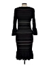 Max Studio Stripes Black Casual Dress Size L - photo 2