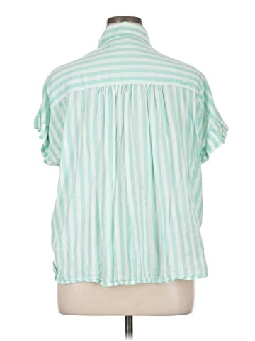 Lane Bryant Short Sleeve Button-Down Shirt (view 2)