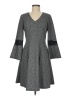 Elle Tweed Gray Casual Dress Size M - photo 1