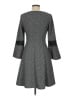 Elle Tweed Gray Casual Dress Size M - photo 2