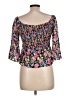 Ecru 100% Viscose Pink 3/4 Sleeve Blouse Size L - photo 2