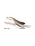 Stuart Weitzman 100% Leather Metallic Silver Heels Size 8 - photo 1
