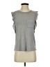 Jun & Ivy Gray Short Sleeve Top Size S - photo 1