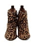 Veronica Beard 100% Leather Animal Print Brown Ankle Boots Size 7 1/2 - photo 2