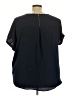 Maurices 100% Polyester Black Short Sleeve Top Size 24 (3) - photo 2