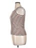 Marled Essentials Stripes Brown Sleeveless T-Shirt Size XL - photo 5
