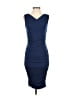 Express Solid Blue Cocktail Dress Size S - photo 1