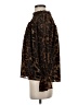 Joh 100% Polyester Animal Print Brown Long Sleeve Blouse Size S - photo 5