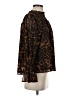 Joh 100% Polyester Animal Print Brown Long Sleeve Blouse Size S - photo 4